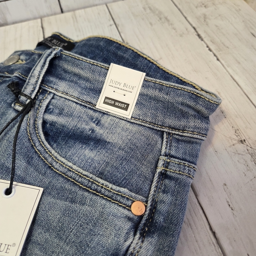 Judy Blue High Waist Denim Shorts - Picture 2 of 10